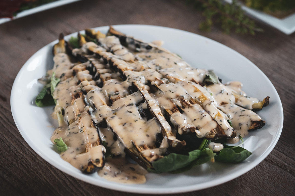 The complete Ayahuasca diet guide. What to eat, what to avoid, and why 3 Foods to eat on the Ayahuasca diet: braised courgettes, coconut cream and spinach by chef Abel Jalal